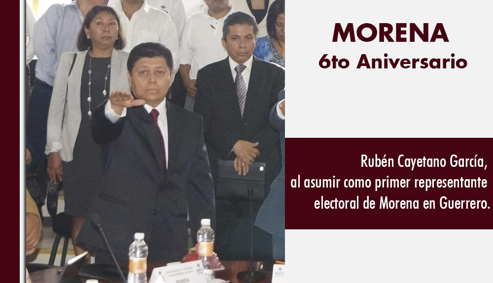 Morena cumple 6 años como partido político