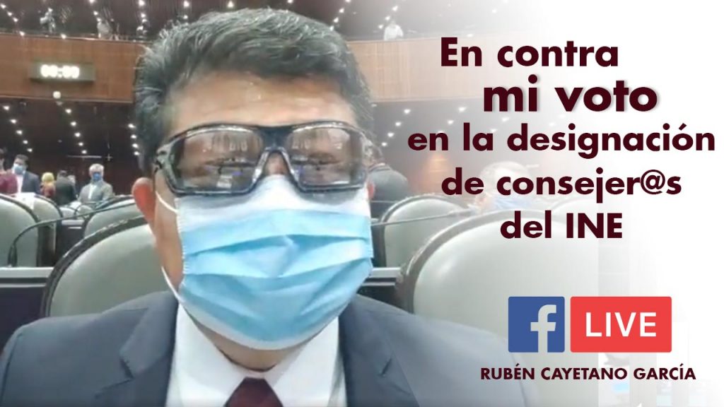 EN CONTRA mi voto en la designación de consejer@s del INE